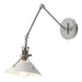 Hubbardton Forge - One Light Wall Sconce - Henry - Vintage Platinum- Union Lighting Luminaires Decor