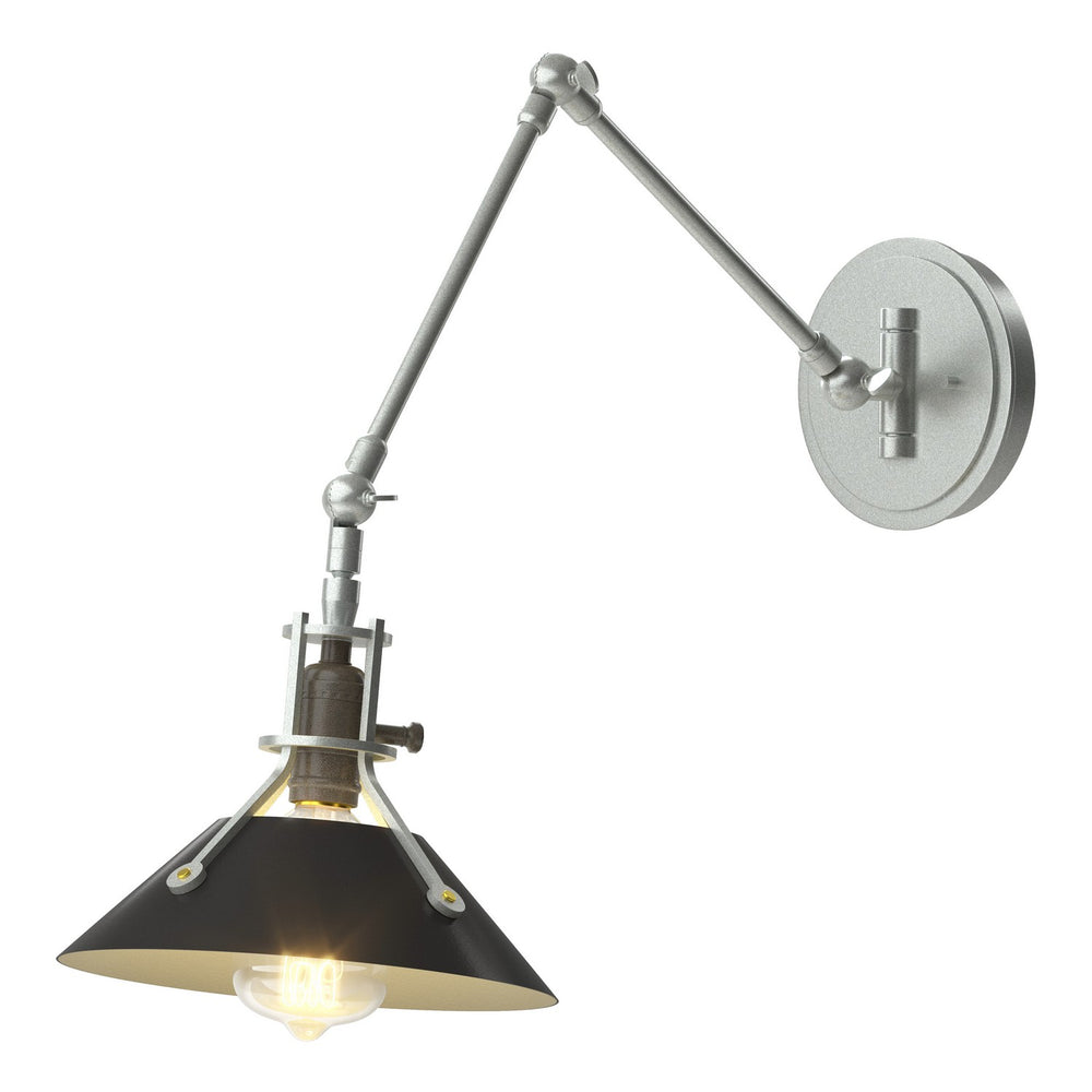 Hubbardton Forge - One Light Wall Sconce - Henry - Vintage Platinum- Union Lighting Luminaires Decor