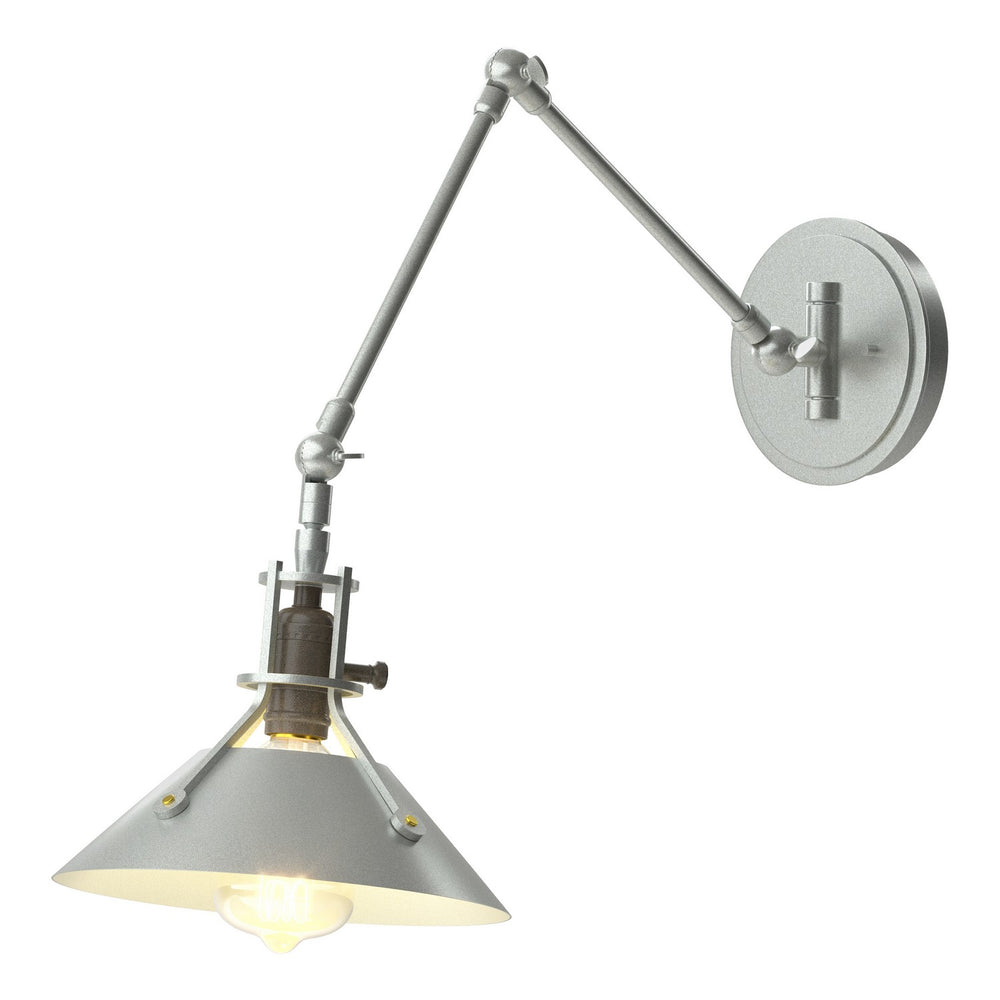 Hubbardton Forge - One Light Wall Sconce - Henry - Vintage Platinum- Union Lighting Luminaires Decor
