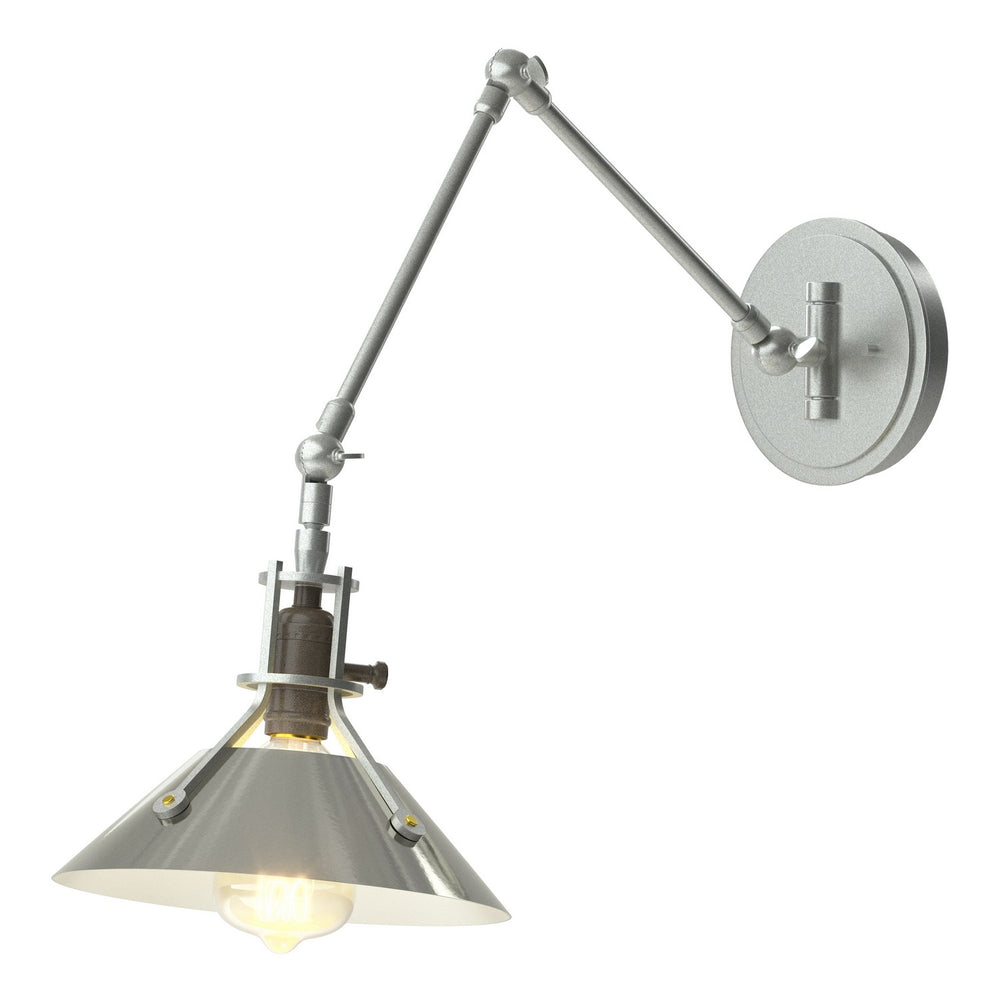 Hubbardton Forge - One Light Wall Sconce - Henry - Vintage Platinum- Union Lighting Luminaires Decor