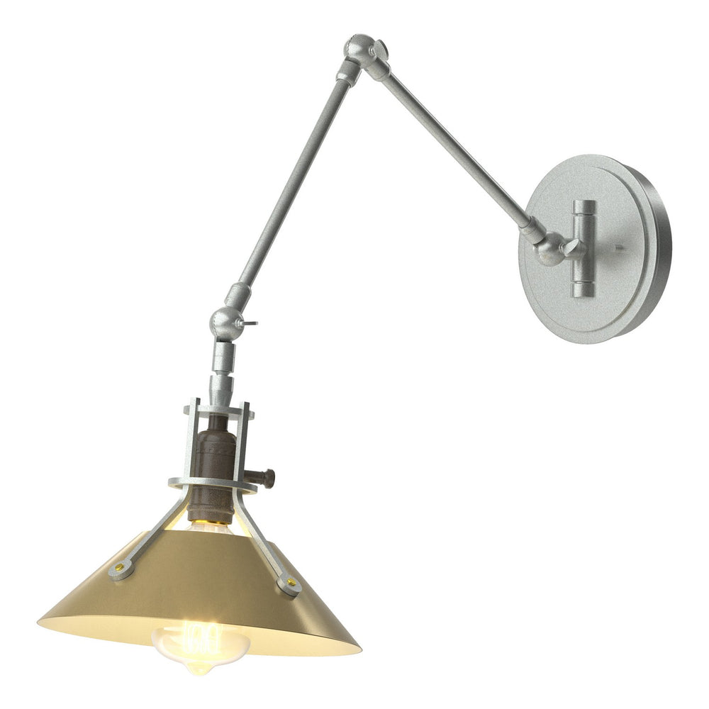 Hubbardton Forge - One Light Wall Sconce - Henry - Vintage Platinum- Union Lighting Luminaires Decor