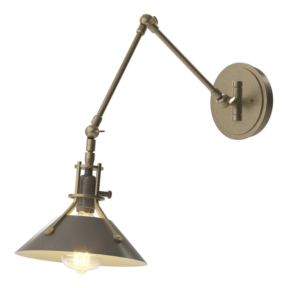 Hubbardton Forge - One Light Wall Sconce - Henry - Soft Gold- Union Lighting Luminaires Decor