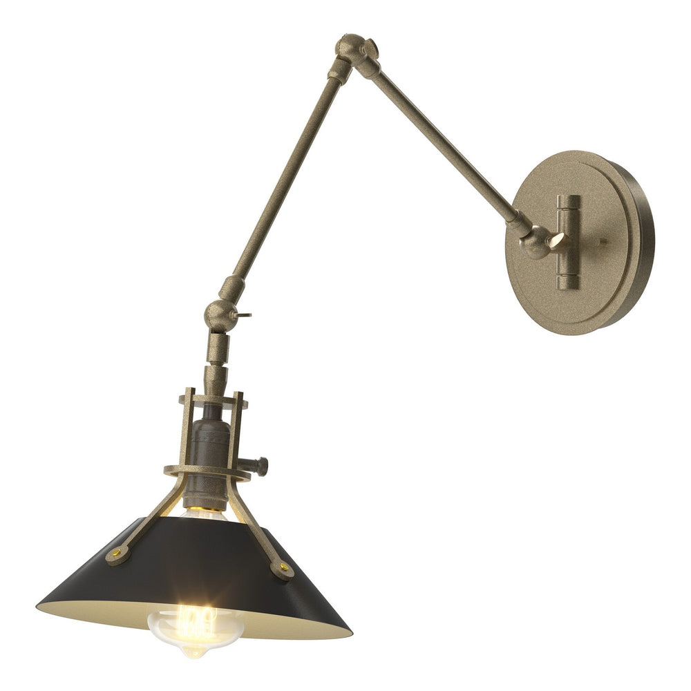 Hubbardton Forge - One Light Wall Sconce - Henry - Soft Gold- Union Lighting Luminaires Decor