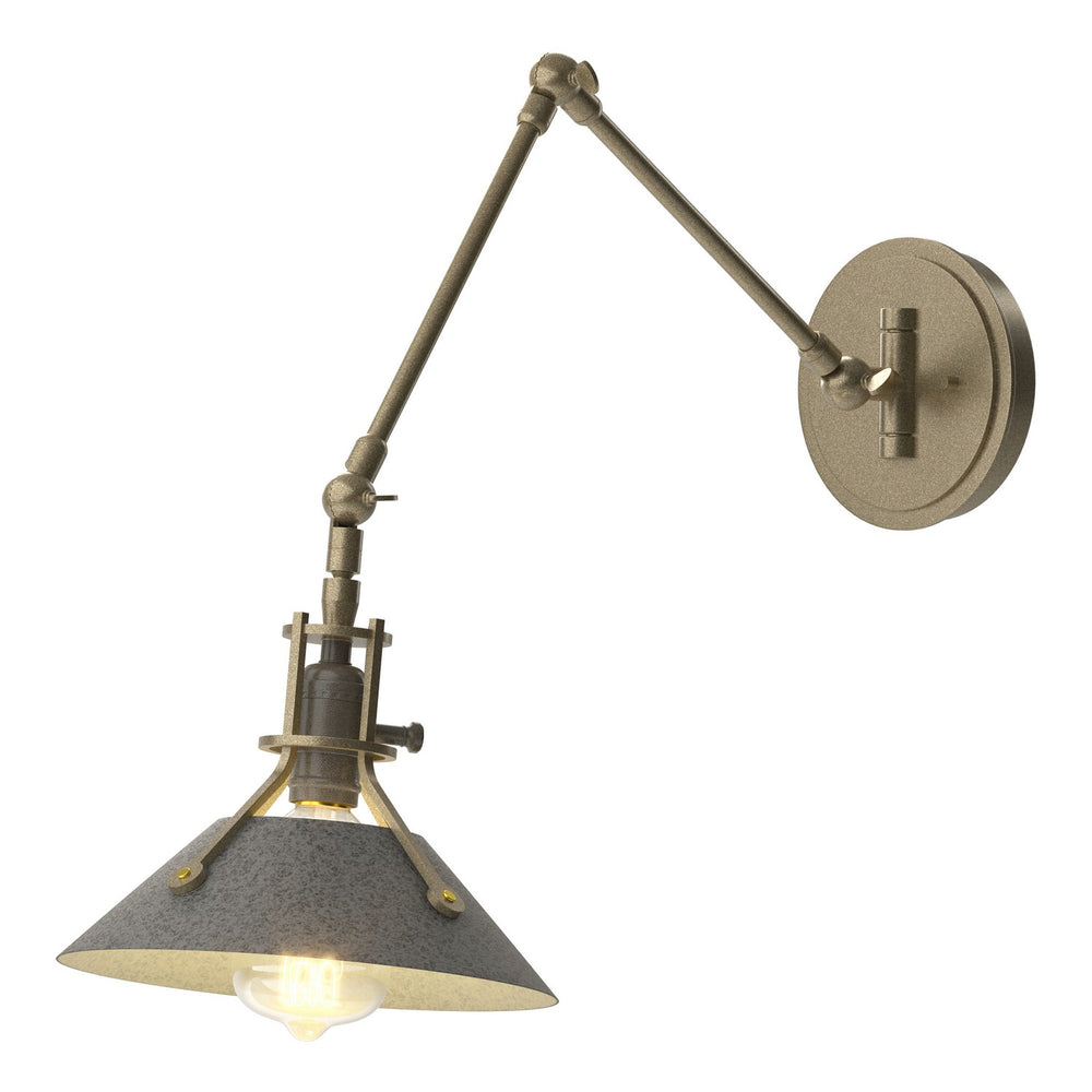 Hubbardton Forge - One Light Wall Sconce - Henry - Soft Gold- Union Lighting Luminaires Decor