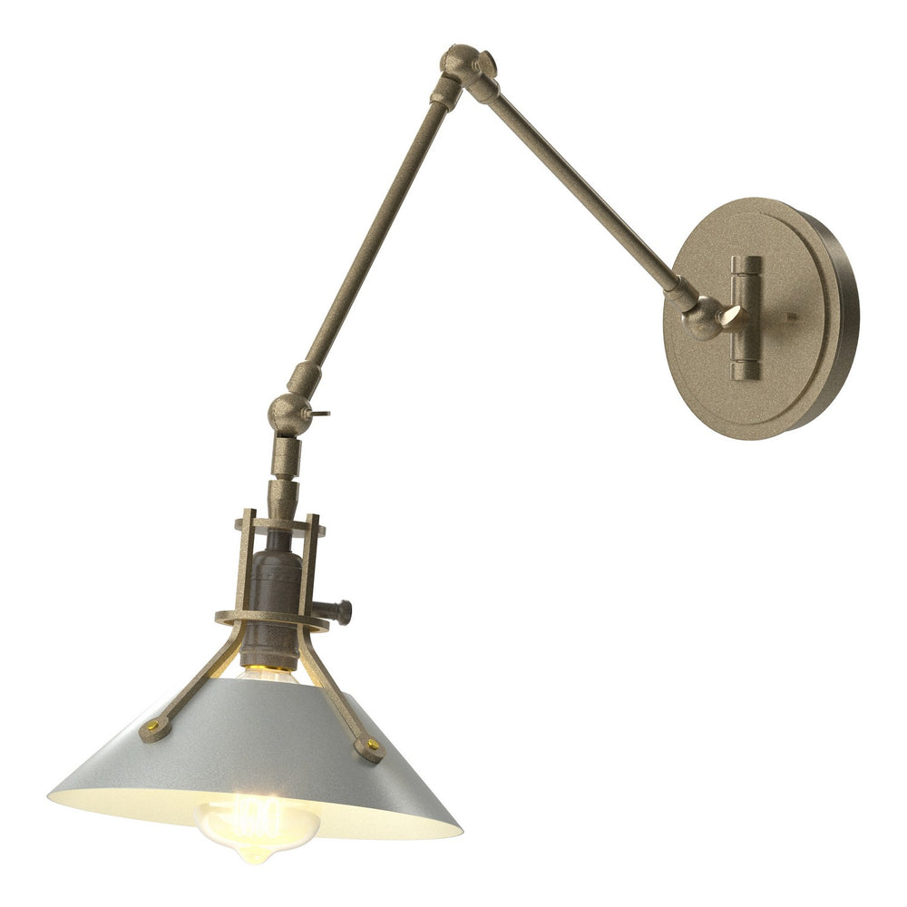 Hubbardton Forge - One Light Wall Sconce - Henry - Soft Gold- Union Lighting Luminaires Decor