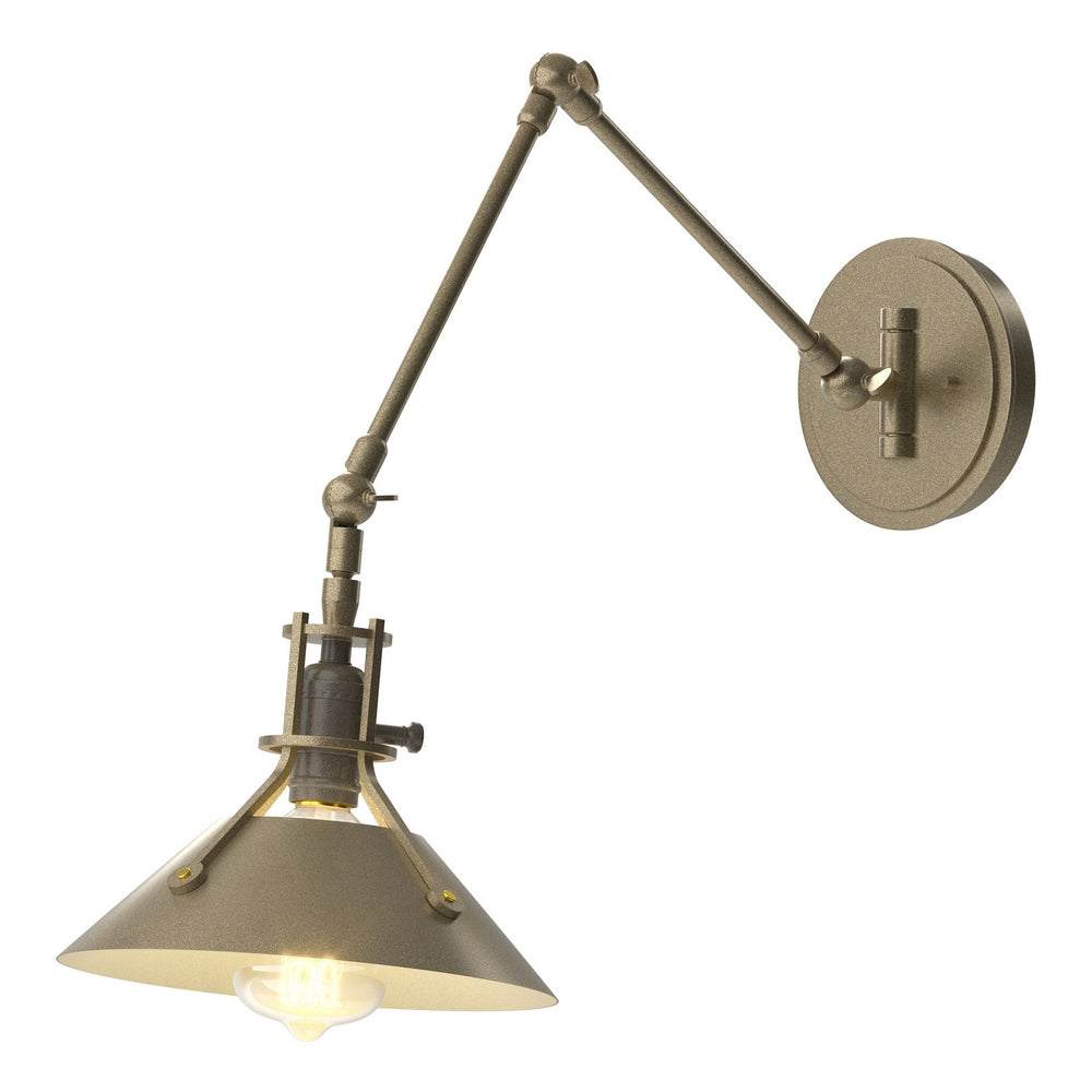 Hubbardton Forge - One Light Wall Sconce - Henry - Soft Gold- Union Lighting Luminaires Decor