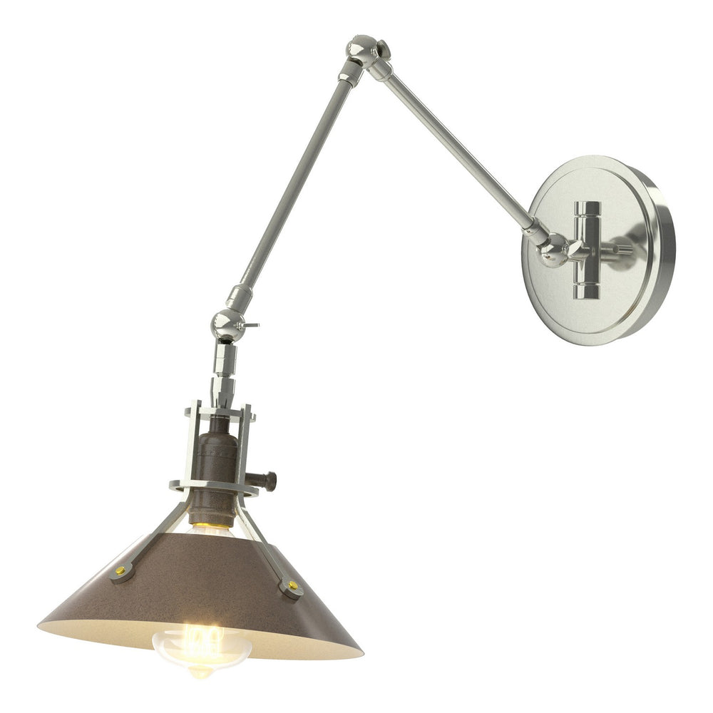 Hubbardton Forge - One Light Wall Sconce - Henry - Sterling- Union Lighting Luminaires Decor