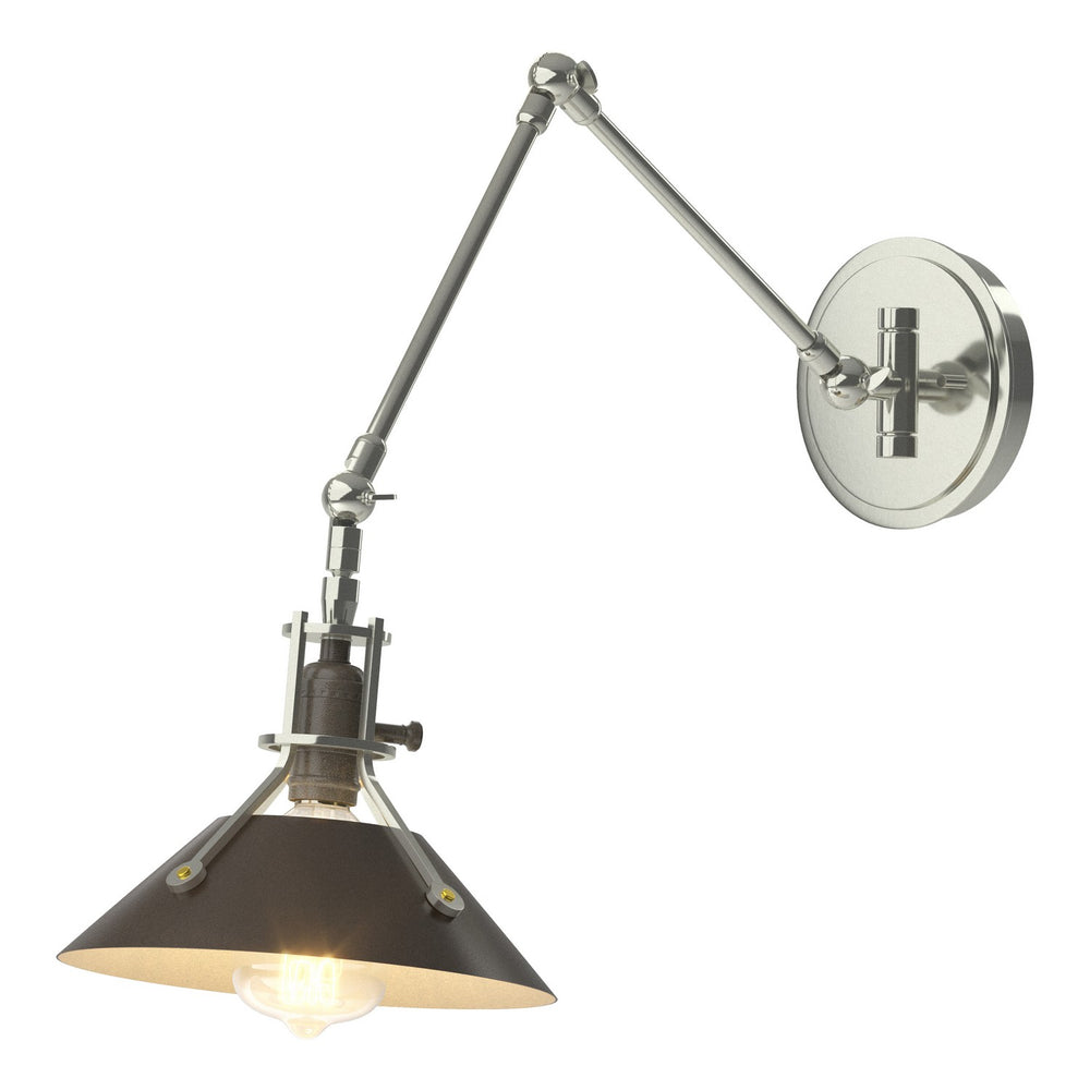 Hubbardton Forge - One Light Wall Sconce - Henry - Sterling- Union Lighting Luminaires Decor
