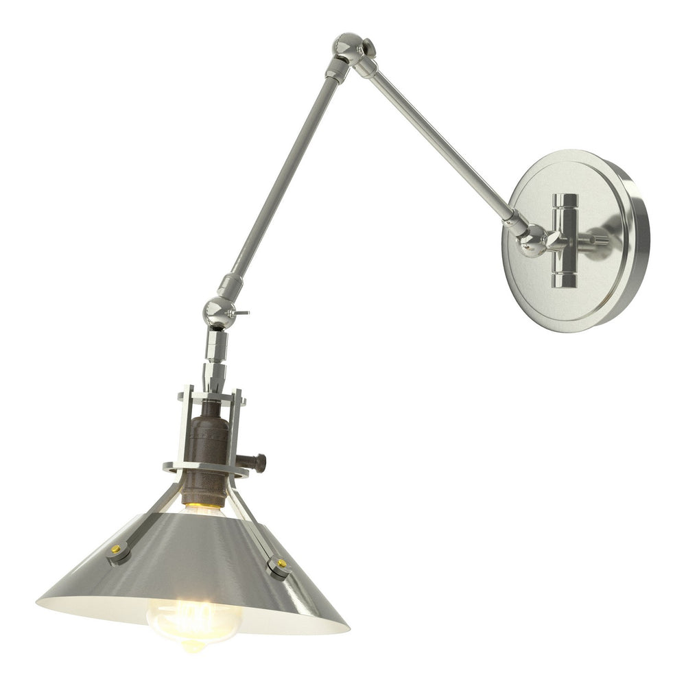 Hubbardton Forge - One Light Wall Sconce - Henry - Sterling- Union Lighting Luminaires Decor