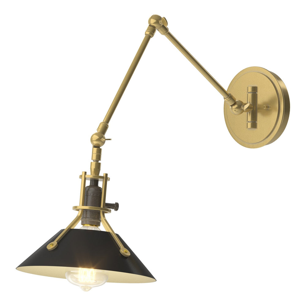 Hubbardton Forge - One Light Wall Sconce - Henry - Modern Brass- Union Lighting Luminaires Decor