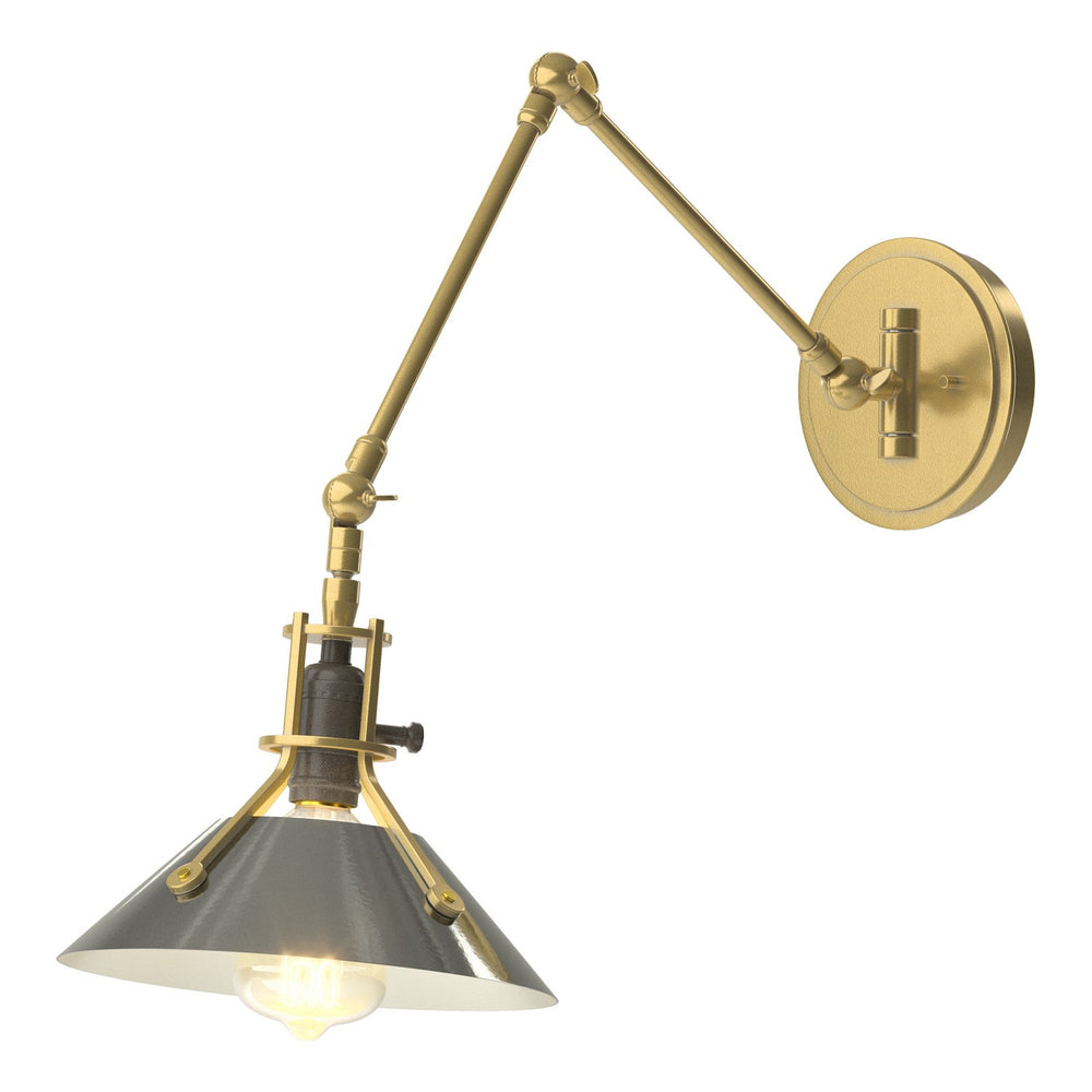 Hubbardton Forge - One Light Wall Sconce - Henry - Modern Brass- Union Lighting Luminaires Decor