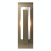 Hubbardton Forge - One Light Wall Sconce - Vertical Bar - Soft Gold- Union Lighting Luminaires Decor