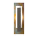 Hubbardton Forge - One Light Wall Sconce - Vertical Bar - Dark Smoke- Union Lighting Luminaires Decor