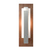 Hubbardton Forge - One Light Wall Sconce - Vertical Bar - Vintage Platinum- Union Lighting Luminaires Decor