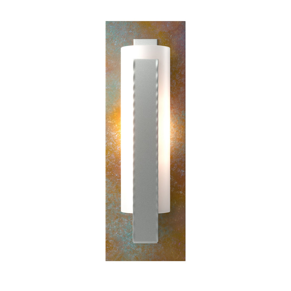 Hubbardton Forge - One Light Wall Sconce - Vertical Bar - Vintage Platinum- Union Lighting Luminaires Decor