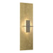 Hubbardton Forge - One Light Wall Sconce - Aperture - Modern Brass- Union Lighting Luminaires Decor