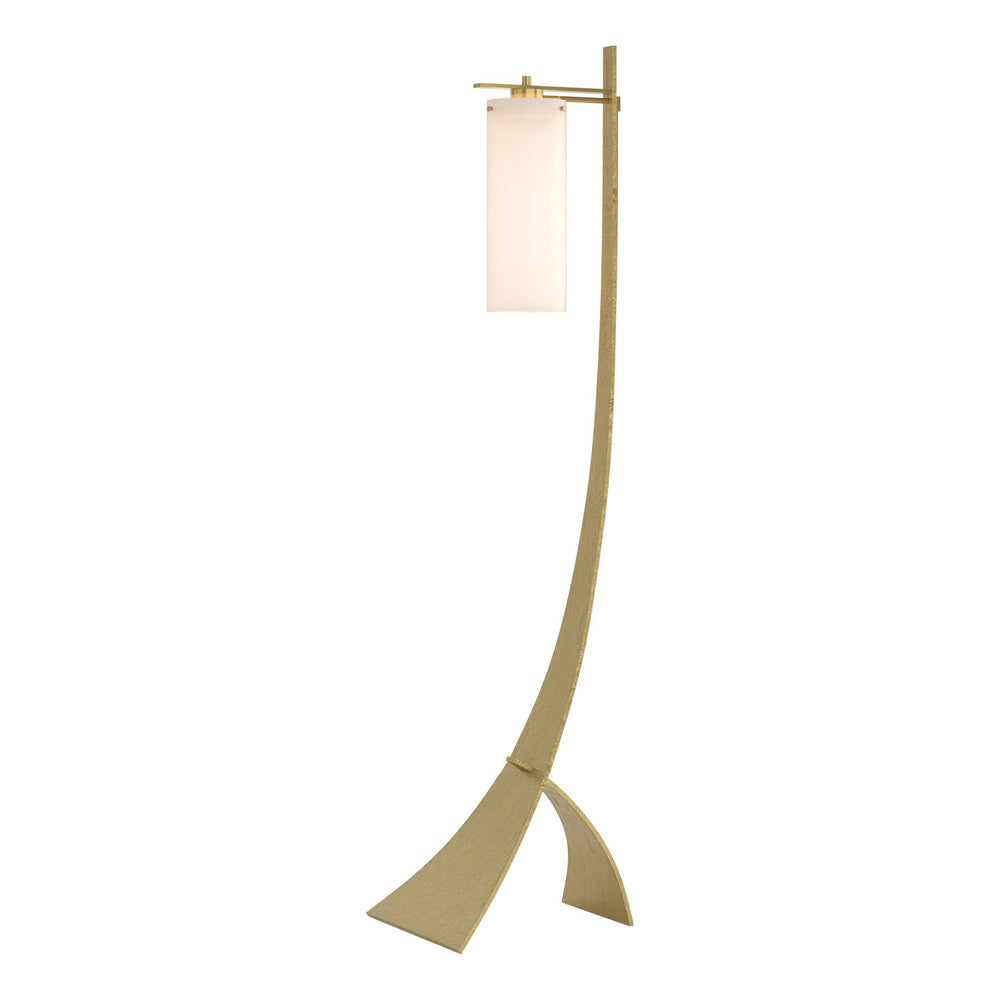 Hubbardton Forge - One Light Floor Lamp - Stasis - Modern Brass- Union Lighting Luminaires Decor