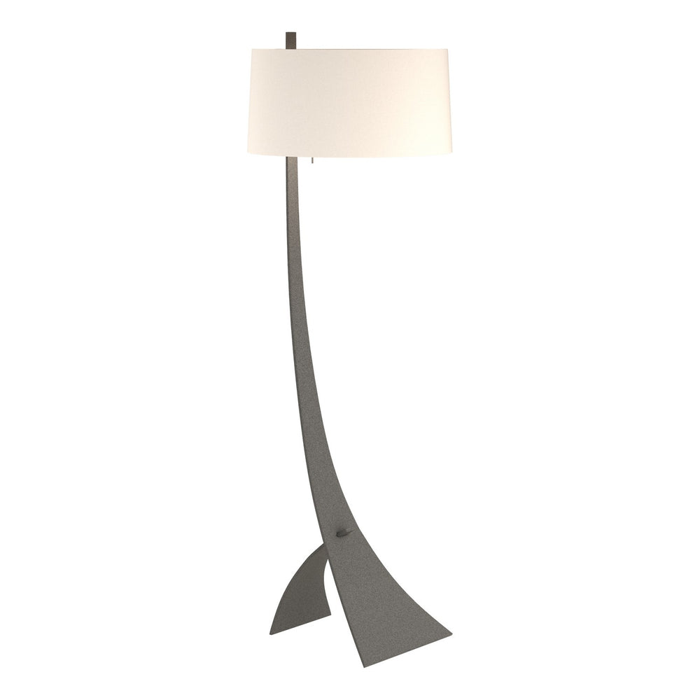 Hubbardton Forge - One Light Floor Lamp - Stasis - Natural Iron- Union Lighting Luminaires Decor
