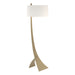 Hubbardton Forge - One Light Floor Lamp - Stasis - Soft Gold- Union Lighting Luminaires Decor