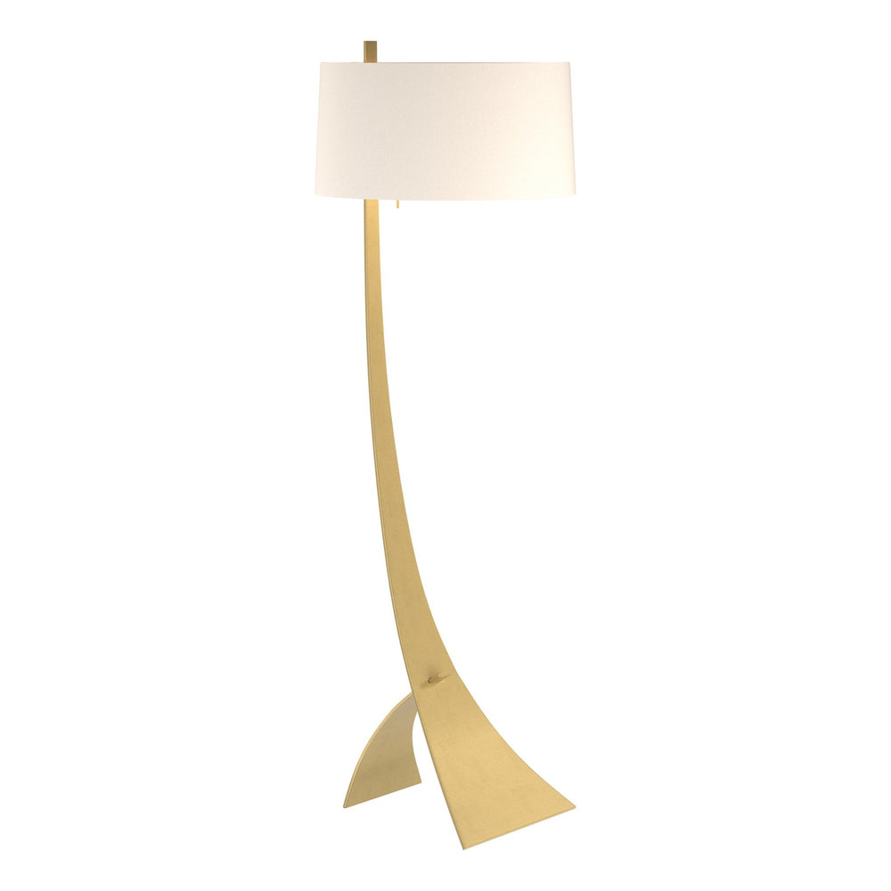 Hubbardton Forge - One Light Floor Lamp - Stasis - Modern Brass- Union Lighting Luminaires Decor