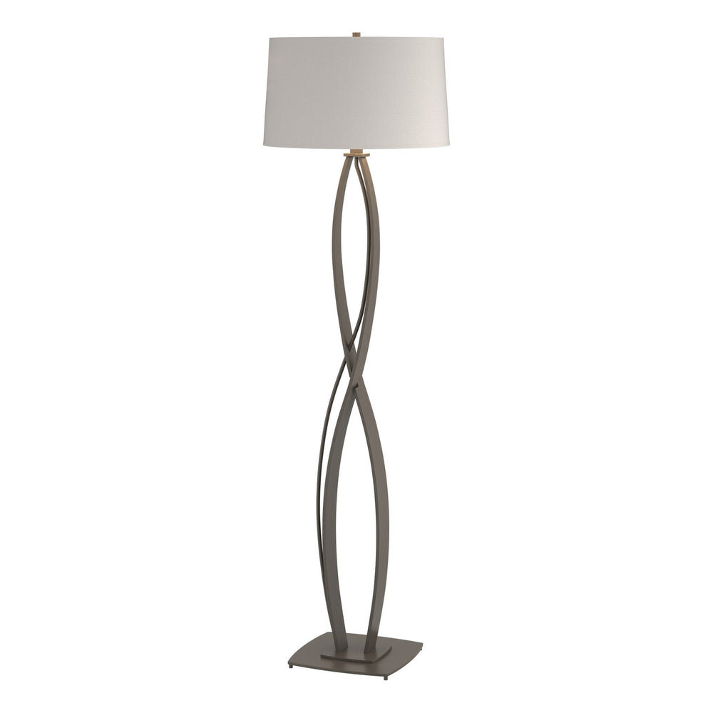 Hubbardton Forge - One Light Floor Lamp - Almost Infinity - Dark Smoke- Union Lighting Luminaires Decor