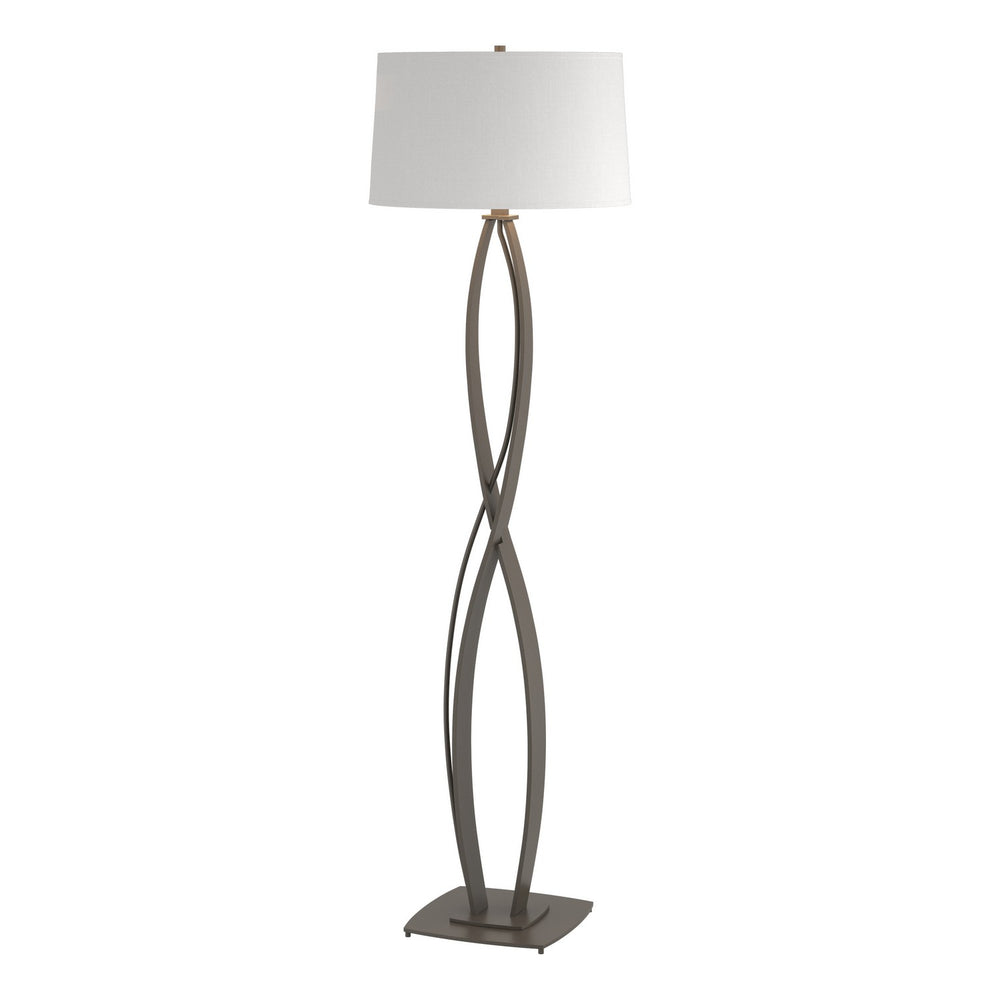 Hubbardton Forge - One Light Floor Lamp - Almost Infinity - Dark Smoke- Union Lighting Luminaires Decor