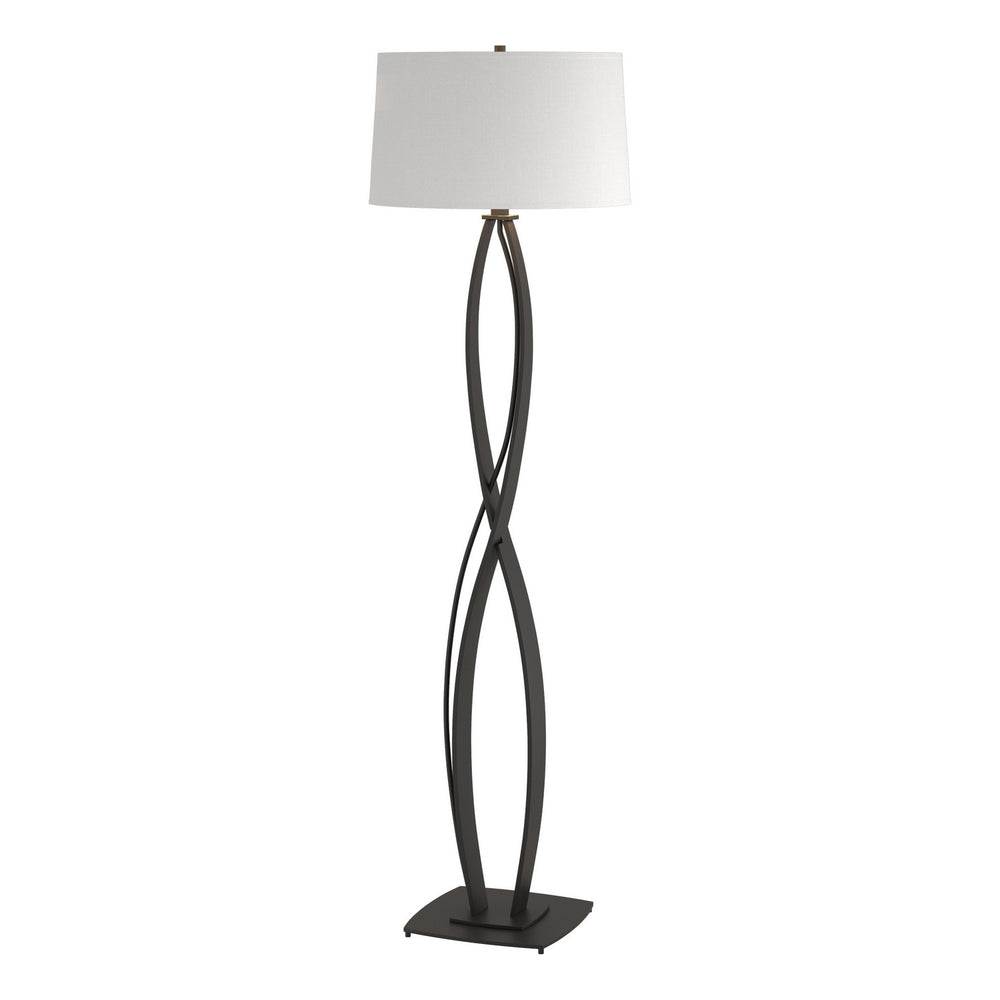 Hubbardton Forge - One Light Floor Lamp - Almost Infinity - Black- Union Lighting Luminaires Decor