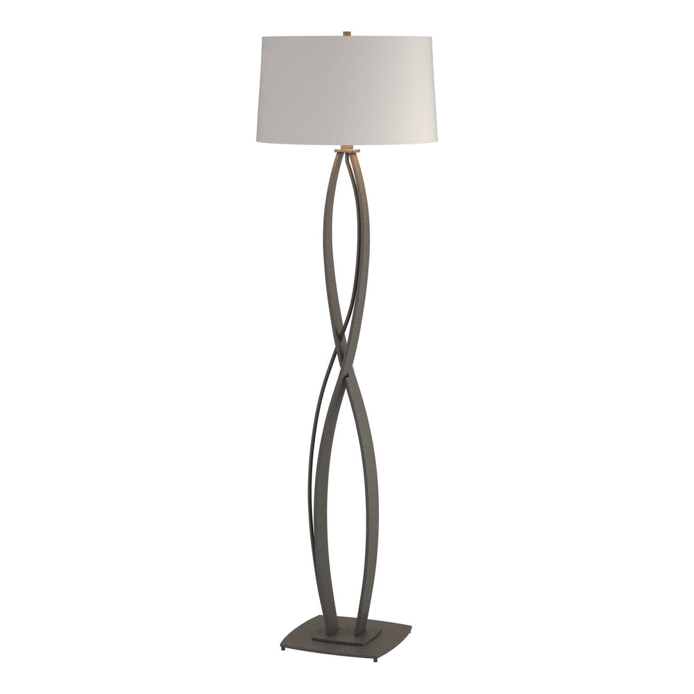 Hubbardton Forge - One Light Floor Lamp - Almost Infinity - Natural Iron- Union Lighting Luminaires Decor