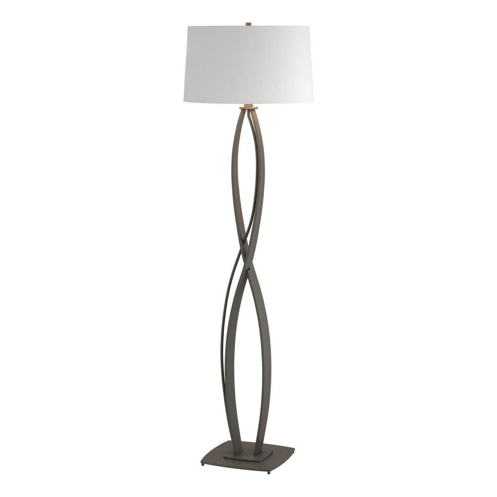 Hubbardton Forge - One Light Floor Lamp - Almost Infinity - Natural Iron- Union Lighting Luminaires Decor