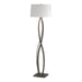 Hubbardton Forge - One Light Floor Lamp - Almost Infinity - Natural Iron- Union Lighting Luminaires Decor