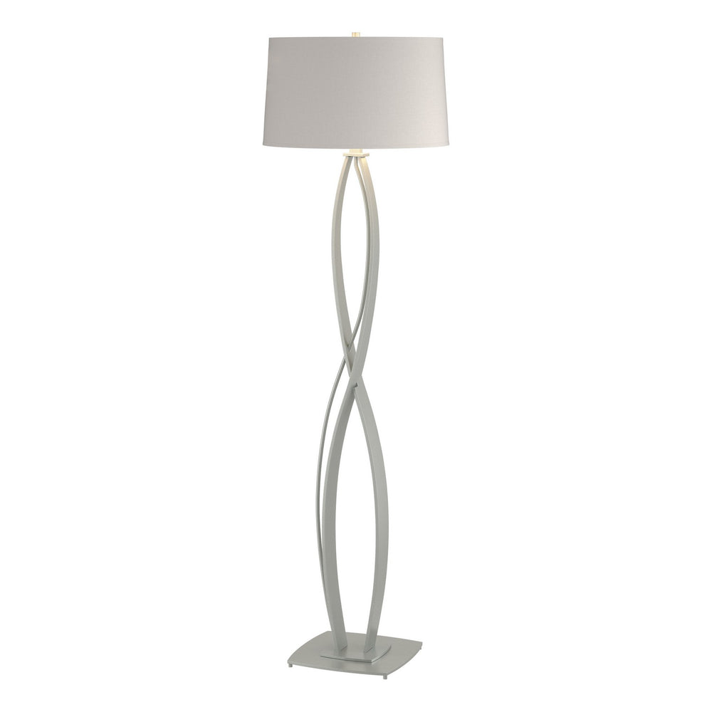 Hubbardton Forge - One Light Floor Lamp - Almost Infinity - Vintage Platinum- Union Lighting Luminaires Decor