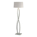 Hubbardton Forge - One Light Floor Lamp - Almost Infinity - Vintage Platinum- Union Lighting Luminaires Decor