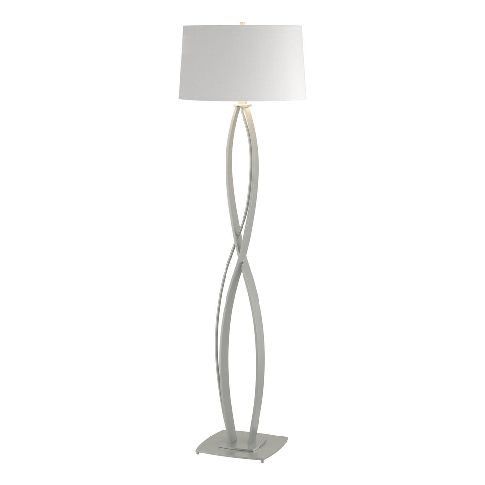 Hubbardton Forge - One Light Floor Lamp - Almost Infinity - Vintage Platinum- Union Lighting Luminaires Decor
