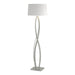 Hubbardton Forge - One Light Floor Lamp - Almost Infinity - Vintage Platinum- Union Lighting Luminaires Decor