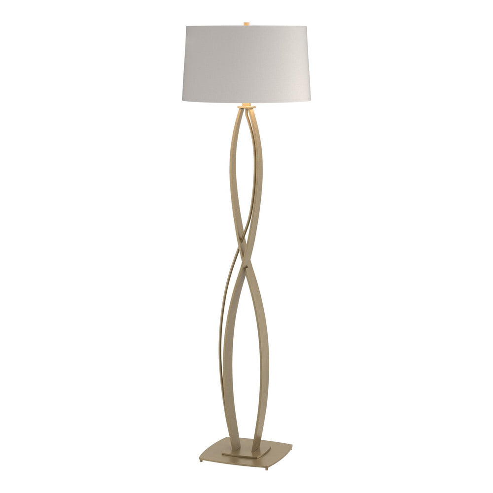 Hubbardton Forge - One Light Floor Lamp - Almost Infinity - Soft Gold- Union Lighting Luminaires Decor
