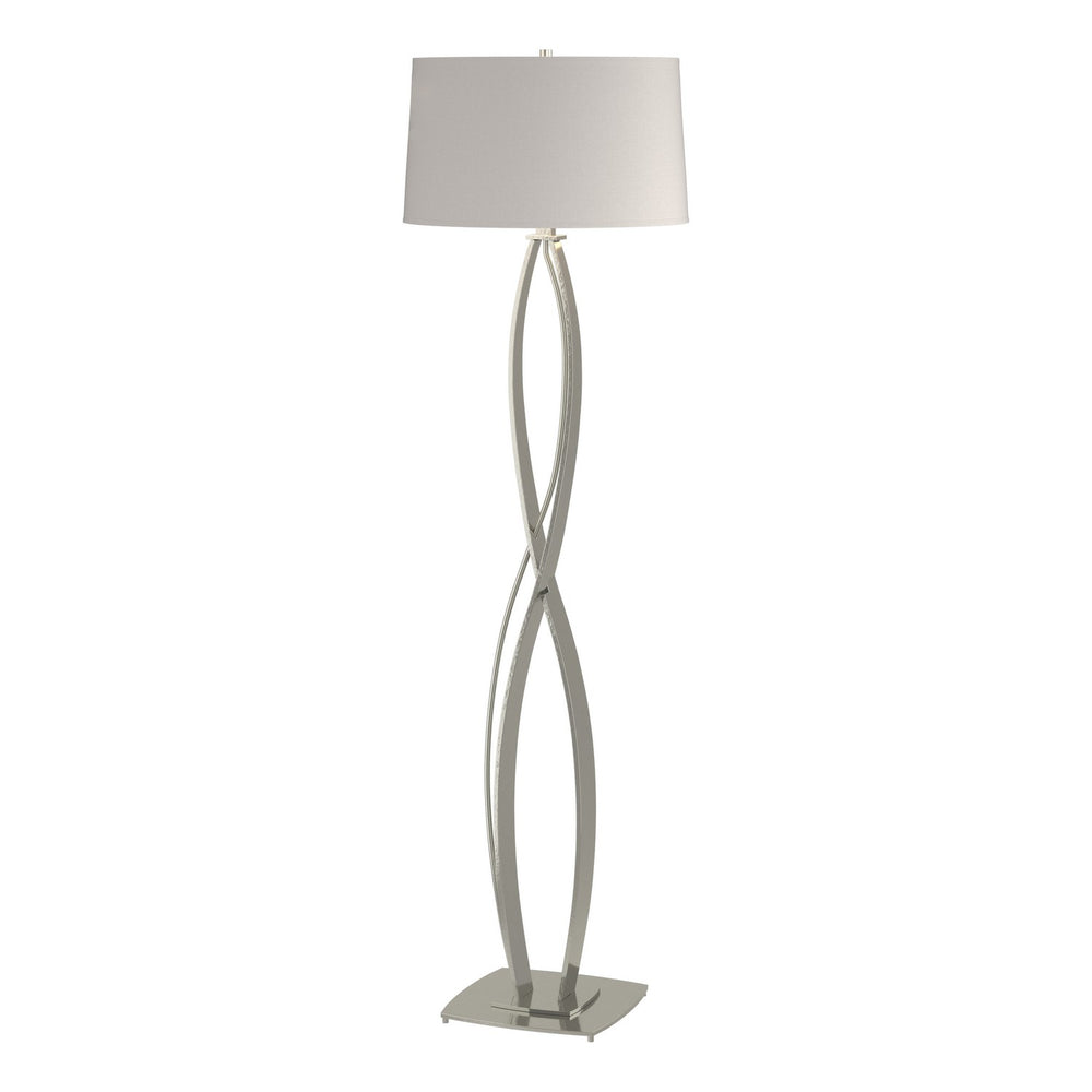 Hubbardton Forge - One Light Floor Lamp - Almost Infinity - Sterling- Union Lighting Luminaires Decor