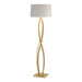 Hubbardton Forge - One Light Floor Lamp - Almost Infinity - Modern Brass- Union Lighting Luminaires Decor