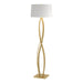 Hubbardton Forge - One Light Floor Lamp - Almost Infinity - Modern Brass- Union Lighting Luminaires Decor
