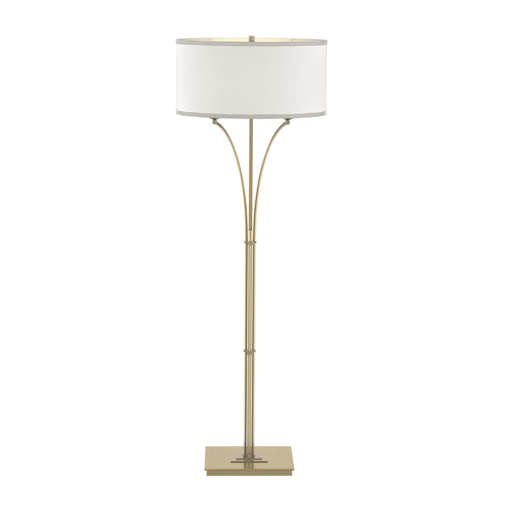 Hubbardton Forge - Two Light Floor Lamp - Formae - Modern Brass- Union Lighting Luminaires Decor