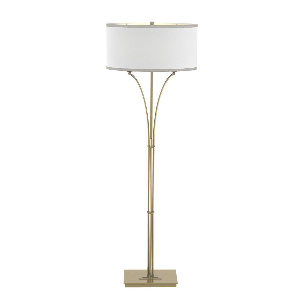 Hubbardton Forge - Two Light Floor Lamp - Formae - Modern Brass- Union Lighting Luminaires Decor