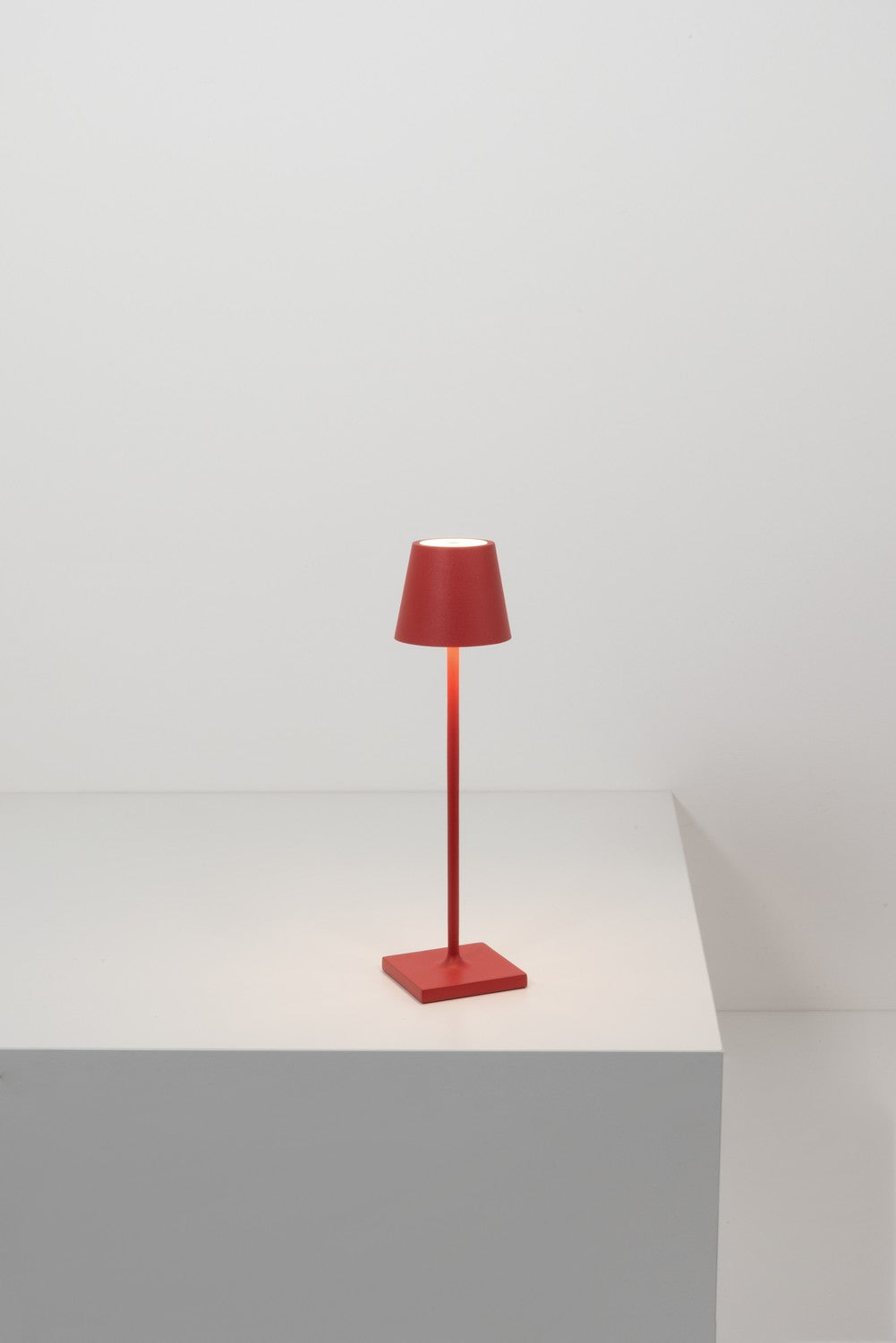 Zafferano - LED Table Lamp - Poldina - Red- Union Lighting Luminaires Decor