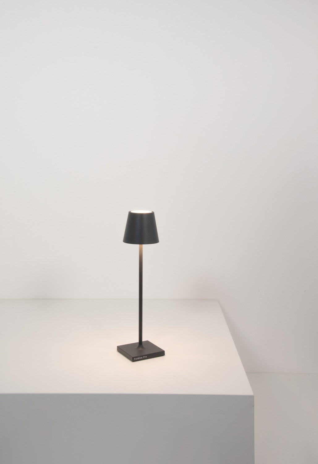 Zafferano - LED Table Lamp - Poldina - Dark Grey- Union Lighting Luminaires Decor