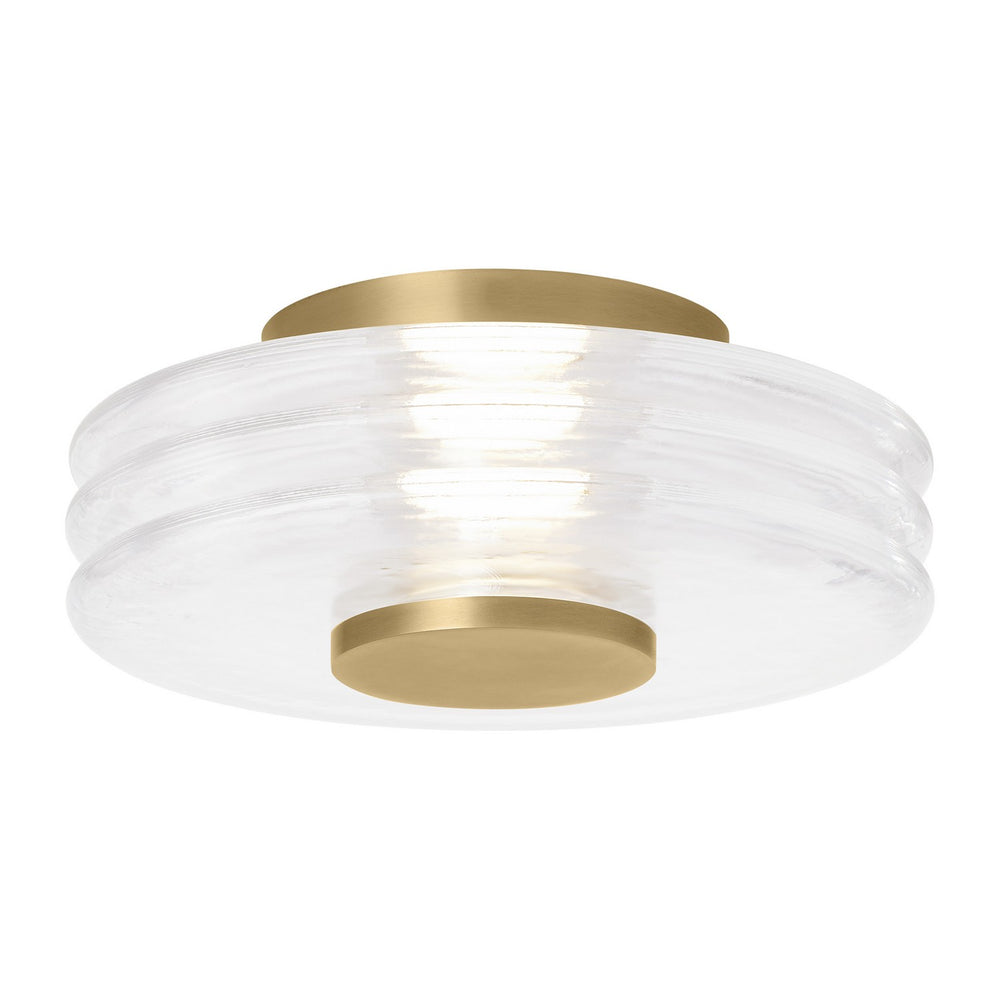 Visual Comfort Modern - LED Flush Mount - Laurel - Natural Brass- Union Lighting Luminaires Decor