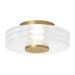Visual Comfort Modern - LED Flush Mount - Laurel - Natural Brass- Union Lighting Luminaires Decor