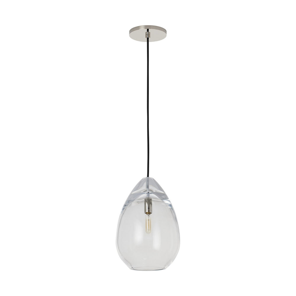 Visual Comfort Modern - One Light Pendant - Alina - Polished Nickel- Union Lighting Luminaires Decor