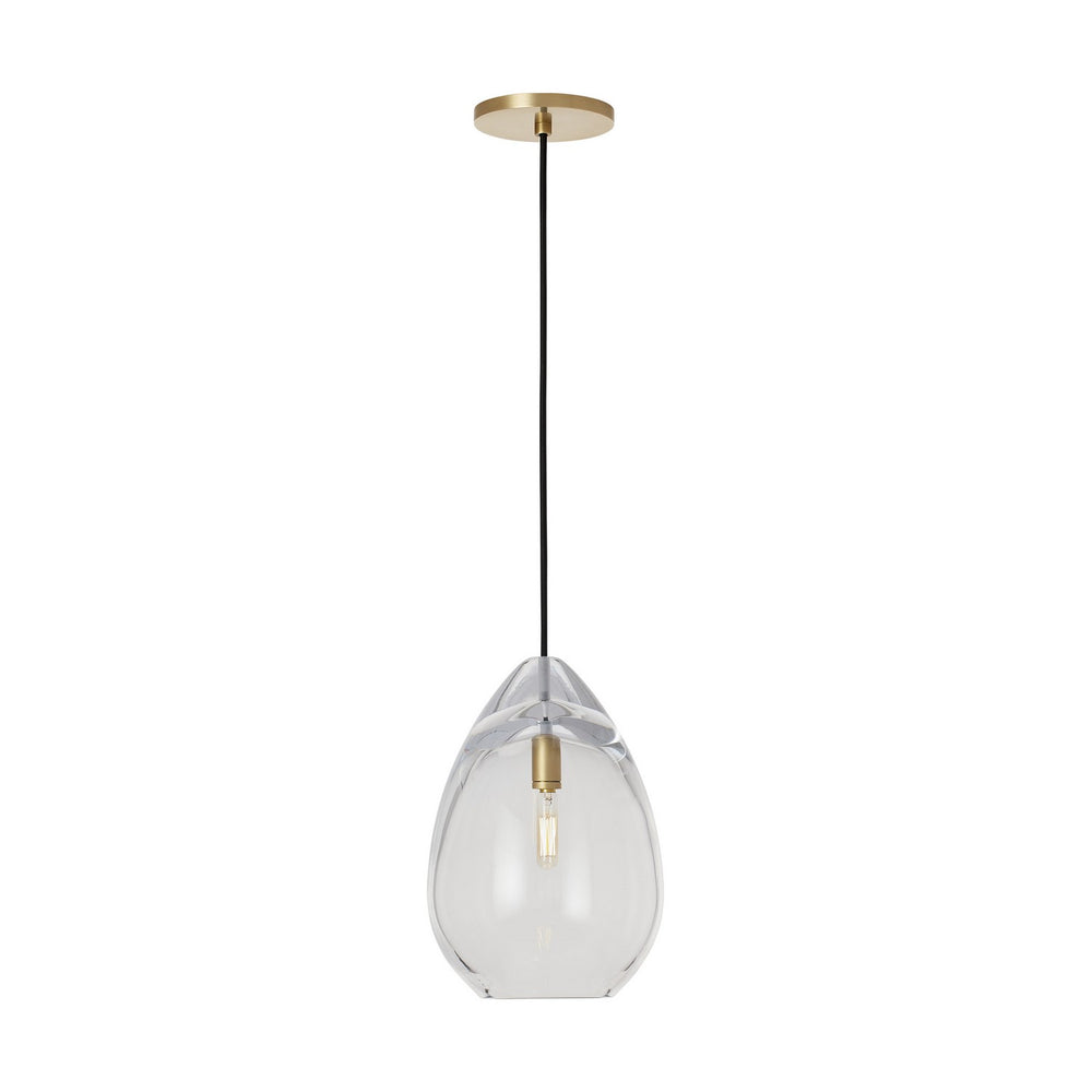 Visual Comfort Modern - One Light Pendant - Alina - Natural Brass- Union Lighting Luminaires Decor