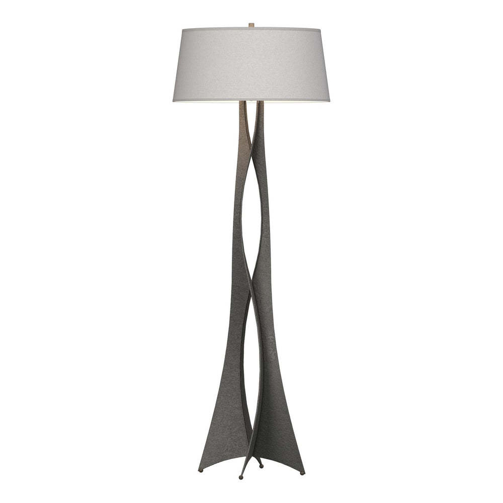 Hubbardton Forge - One Light Floor Lamp - Moreau - Natural Iron- Union Lighting Luminaires Decor