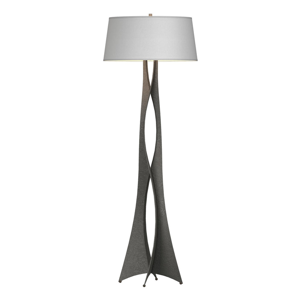 Hubbardton Forge - One Light Floor Lamp - Moreau - Natural Iron- Union Lighting Luminaires Decor