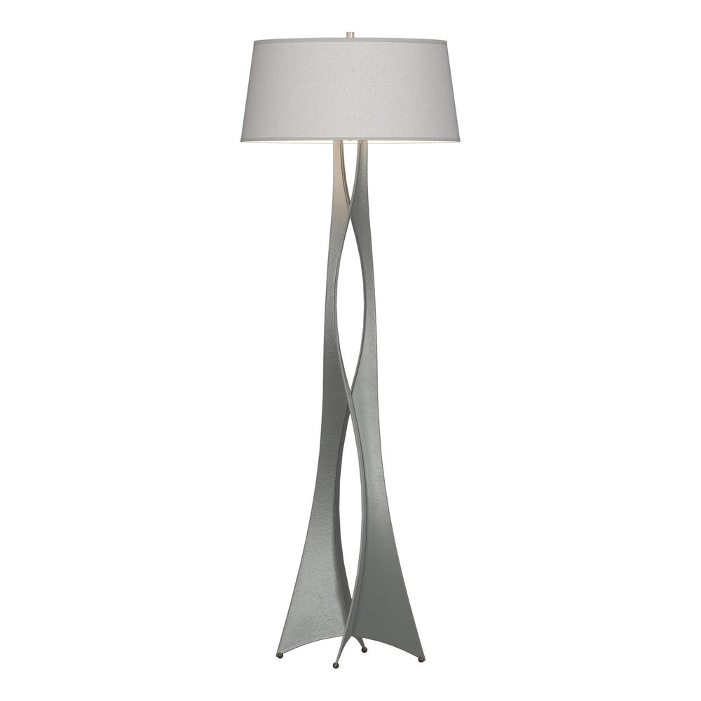 Hubbardton Forge - One Light Floor Lamp - Moreau - Vintage Platinum- Union Lighting Luminaires Decor