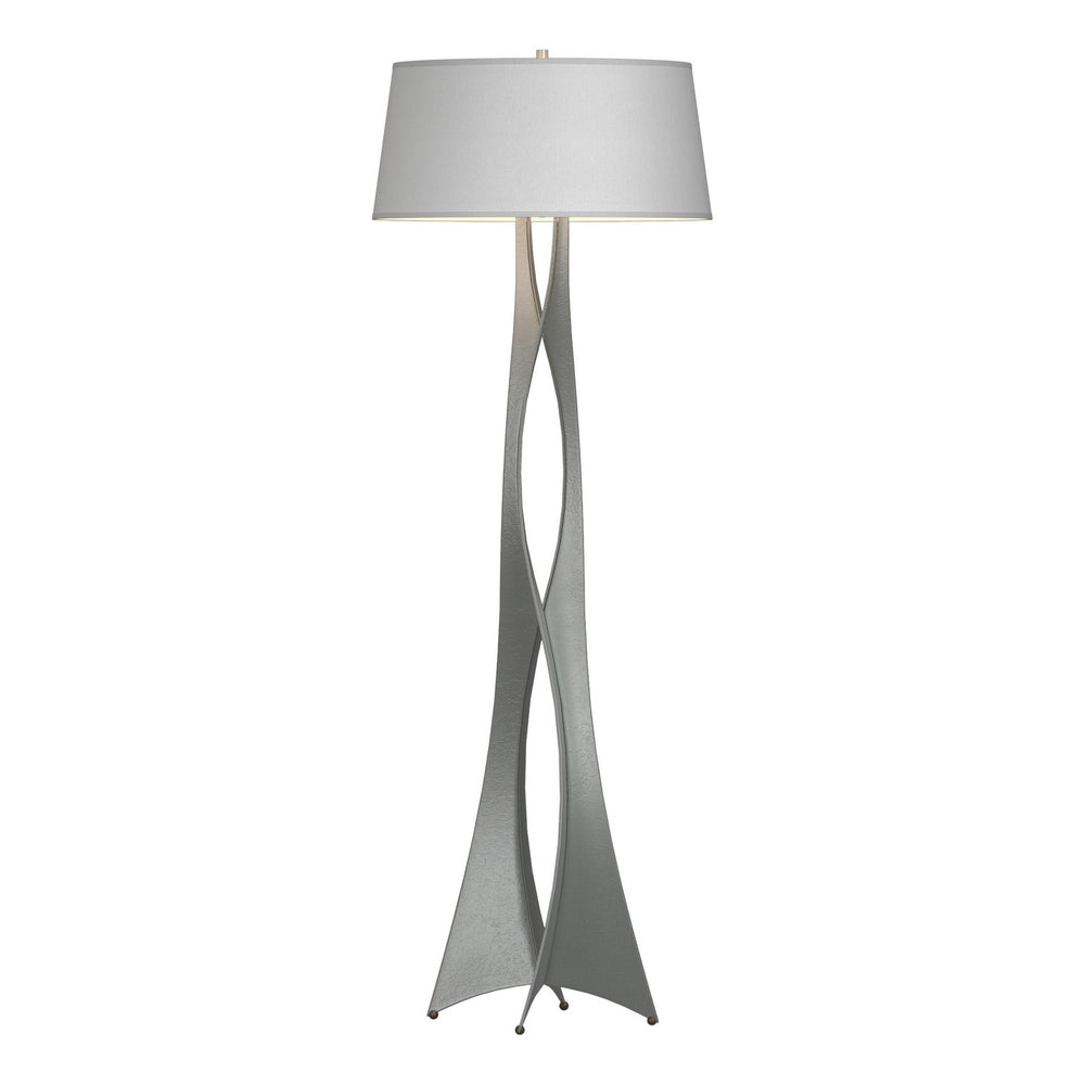 Hubbardton Forge - One Light Floor Lamp - Moreau - Vintage Platinum- Union Lighting Luminaires Decor